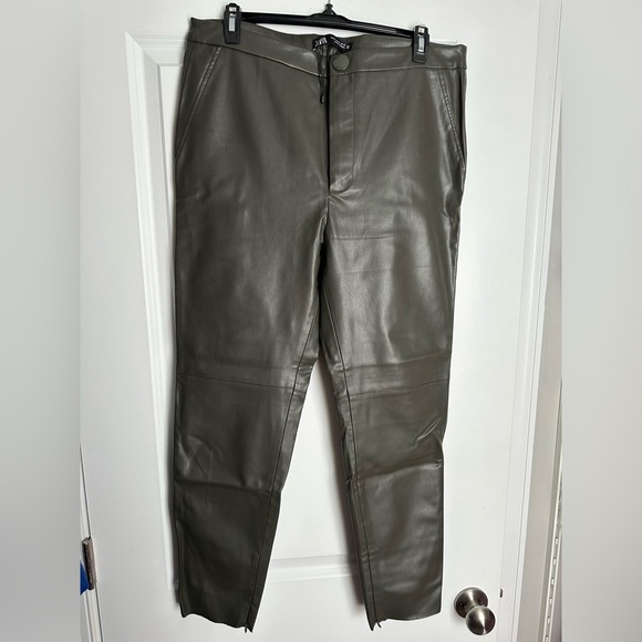 Zara Faux Leather Pants - Picture 1 of 6